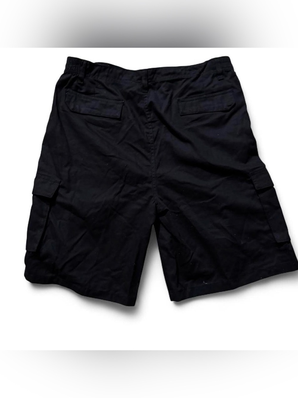 High Surf Men Cargo Shorts 36 38 Black 6 Pocket 100% Cotton Elastic Waist NWT - Picture 4 of 5